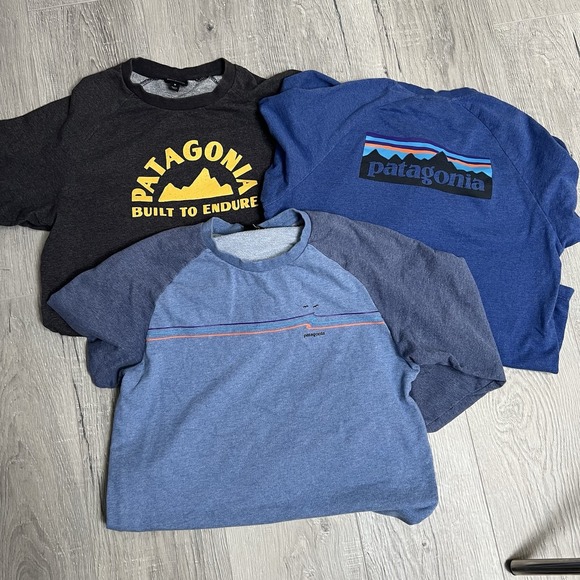 Patagonia Other - Patagonia Organic Cotton Medium Crewneck Sweatshirt Pullover Lot Of 3